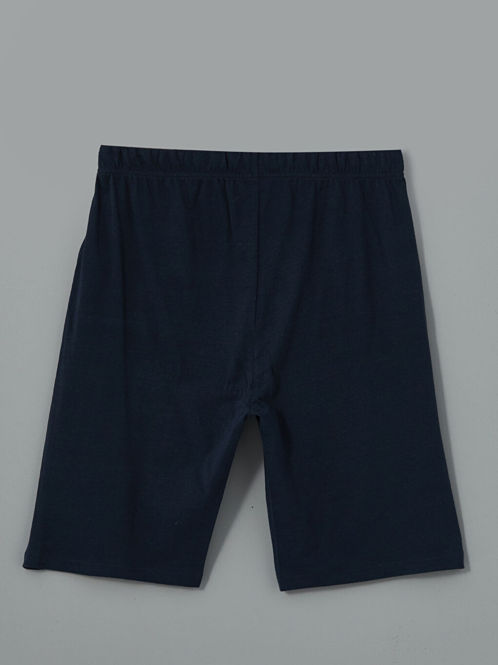 Lacivert Standart Kalıp Erkek Pijama Alt Şort-1