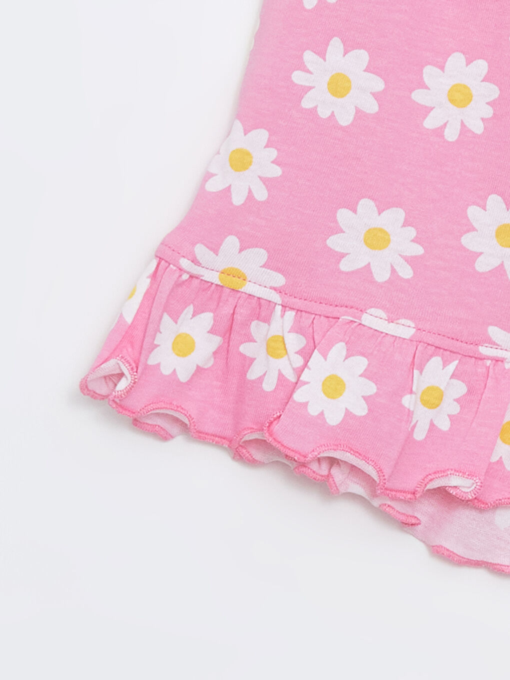 Crew Neck Floral Girls' Shortie Pyjama Set -S57133Z4-FNL