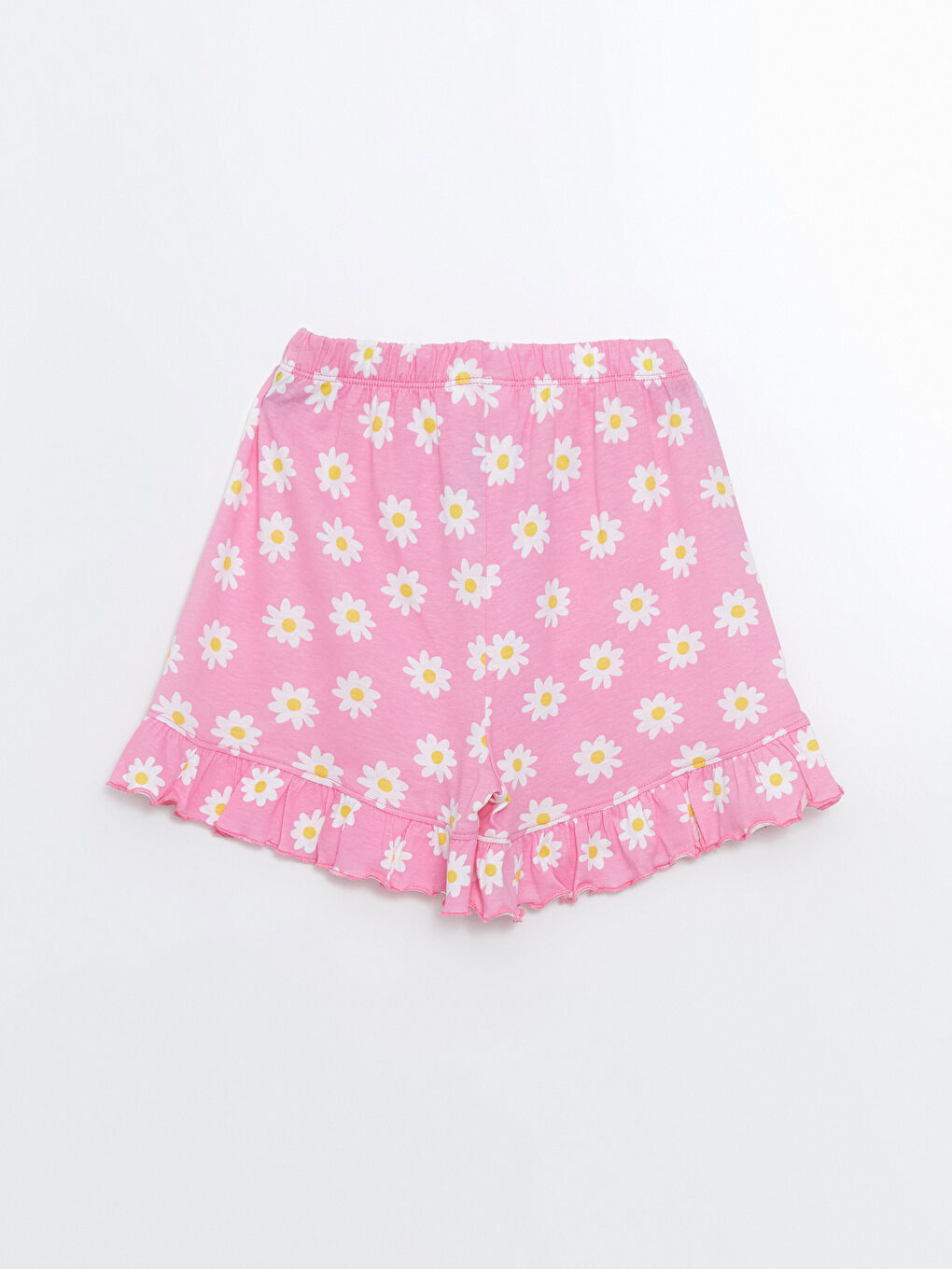 Crew Neck Floral Girls' Shortie Pyjama Set -S57133Z4-FNL