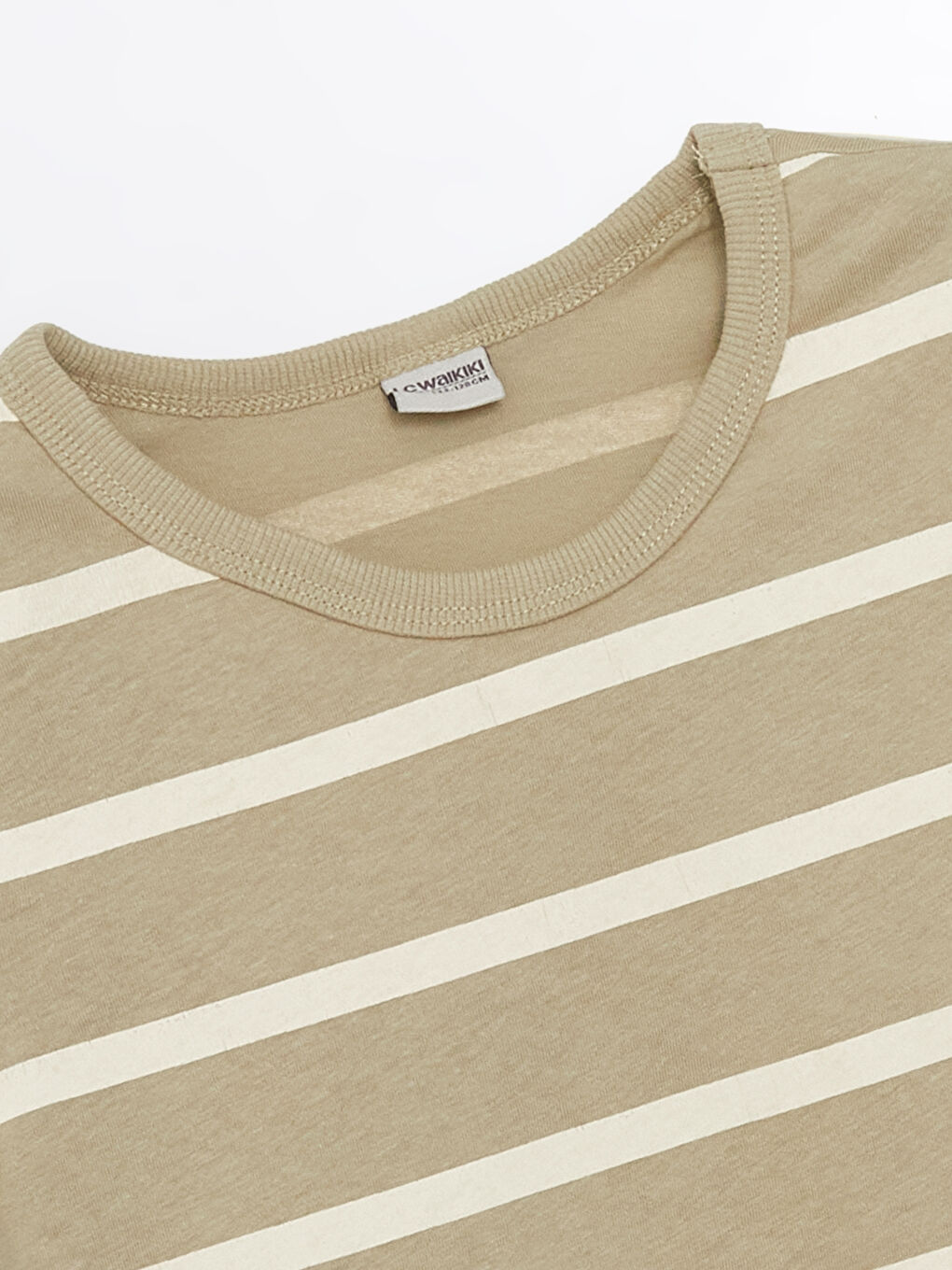 Crew Neck Striped Boys' T-Shirt -S57137Z4-LGD