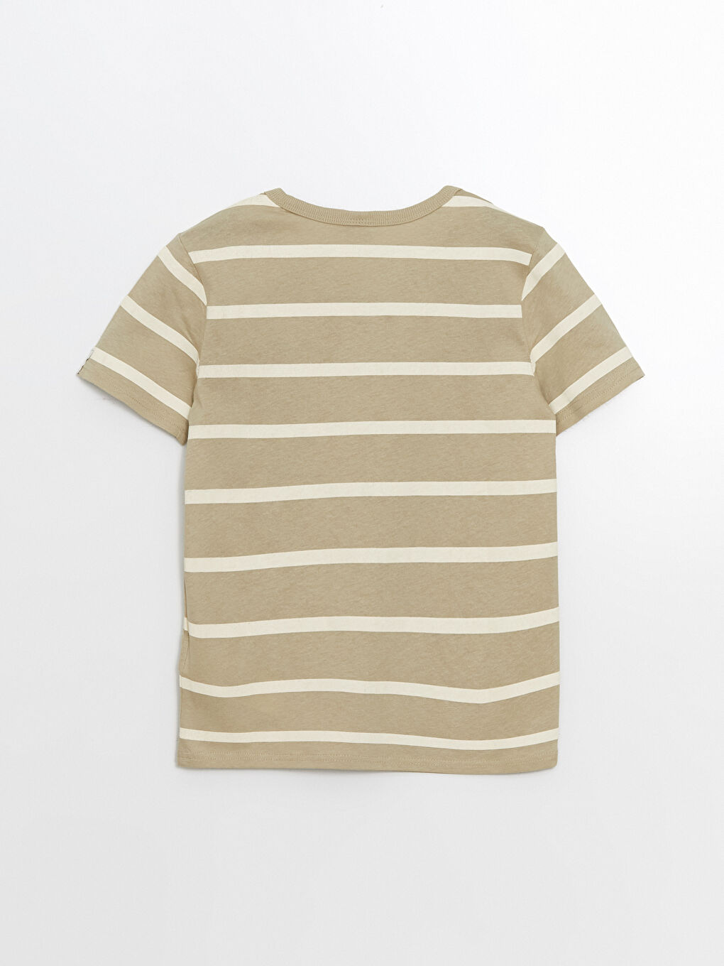 Crew Neck Striped Boys' T-Shirt -S57137Z4-LGD