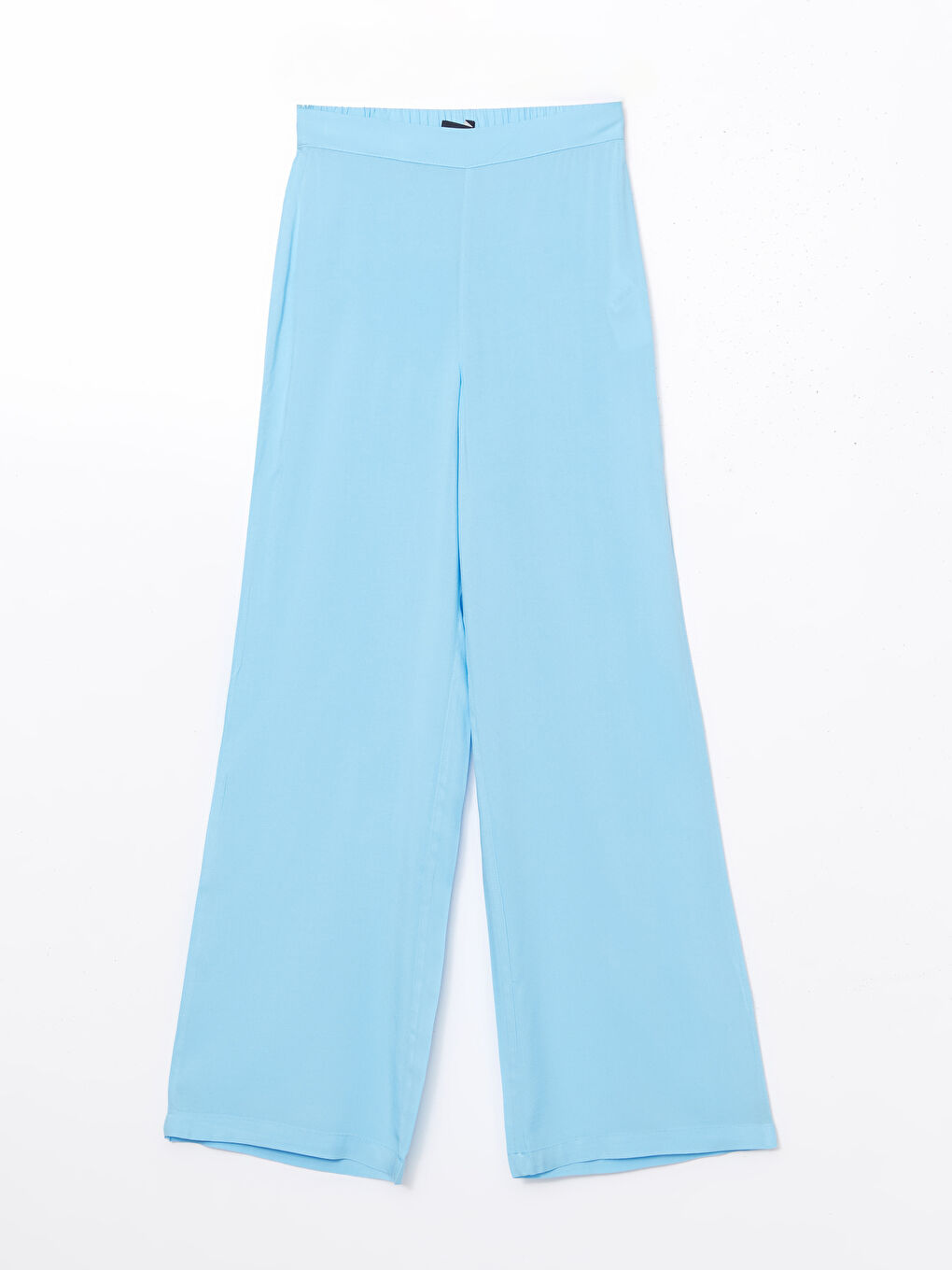 Elastic Waist Wide Leg Women's Trousers-4