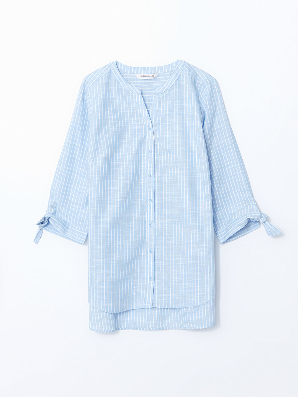 Striped Poplin Women's Shirt -S57163Z8-LEN