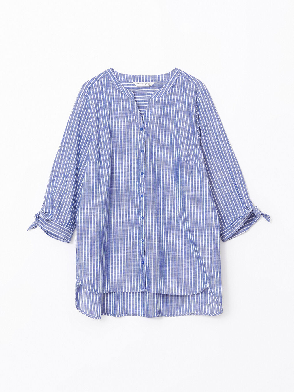 Striped Poplin Women's Shirt -S57163Z8-LGS