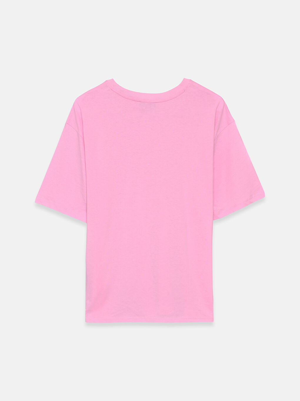 Rundhalsausschnitt Bedrucktes T-Shirt für Damen-1