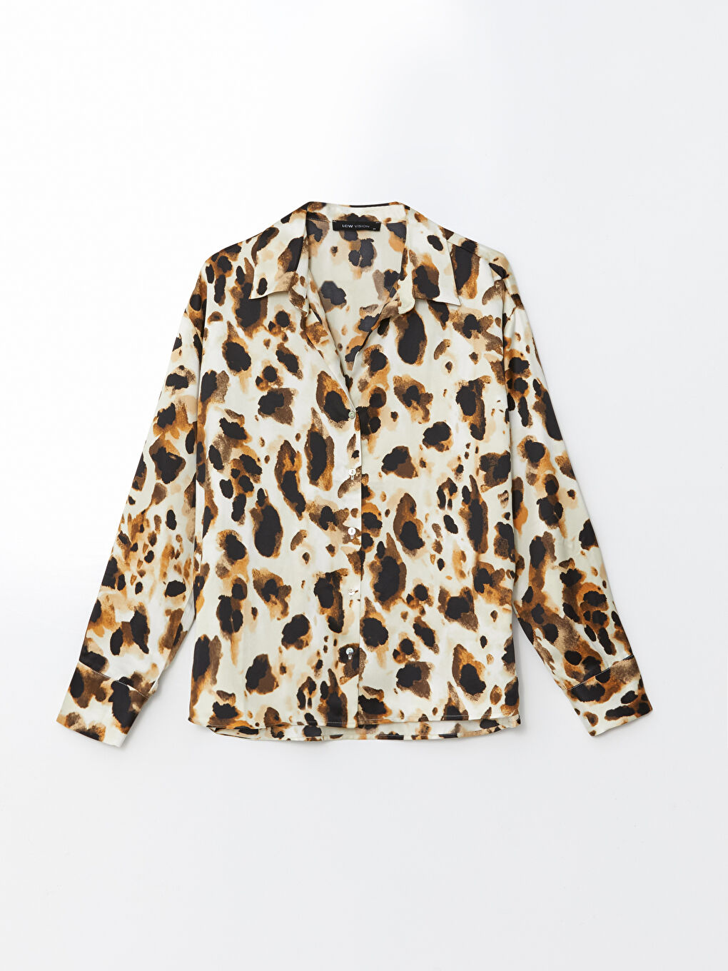LCW Vision Oversize Satin Women's Shirt -S57180Z8-LQJ