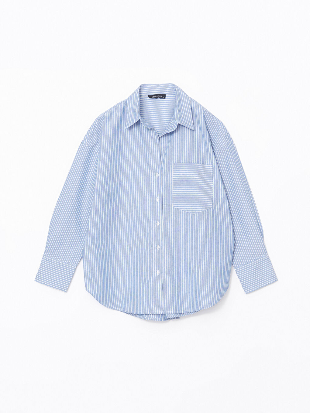 Loose Fit Oxford Pocket Women's Shirt -S57183Z8-LGS