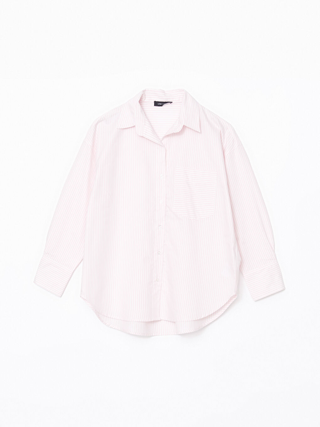 Loose Fit Oxford Pocket Women's Shirt -S57183Z8-LHK