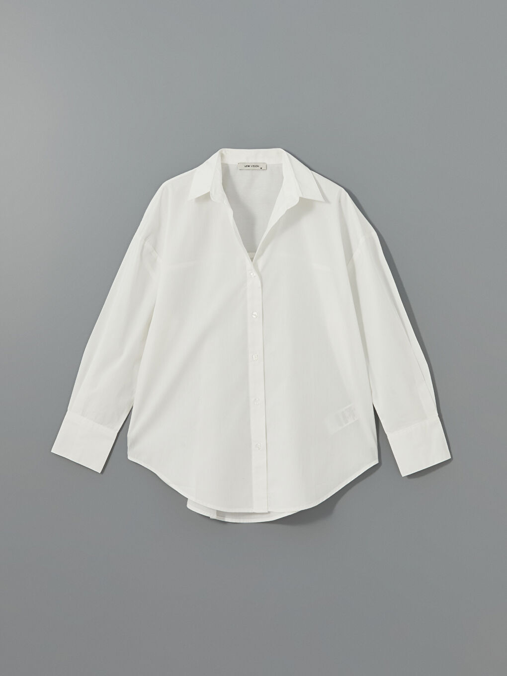 Oversize Poplin Women's Shirt -S57192Z8-R9J