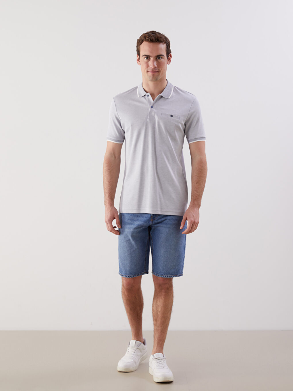 Polo Neck Men's T-Shirt -S57194Z8-YRY