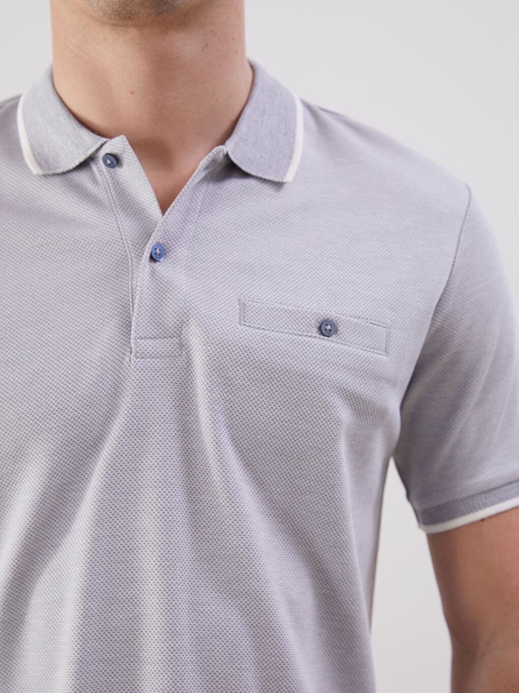 Polo Neck Men's T-Shirt -S57194Z8-YRY