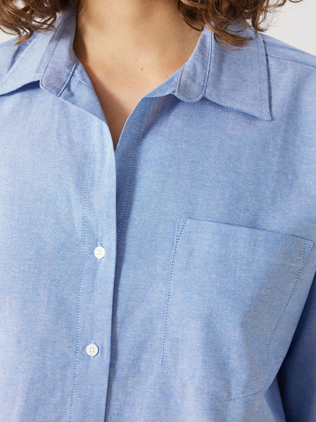 LCW Vision Oversize Oxford Women's Shirt -S57199Z8-H1J