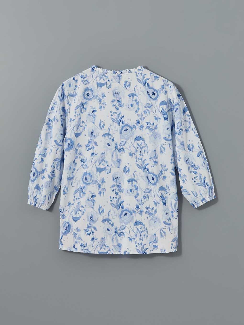 Notch Neck Patterned Women's Blouse -S57200Z8-LQQ