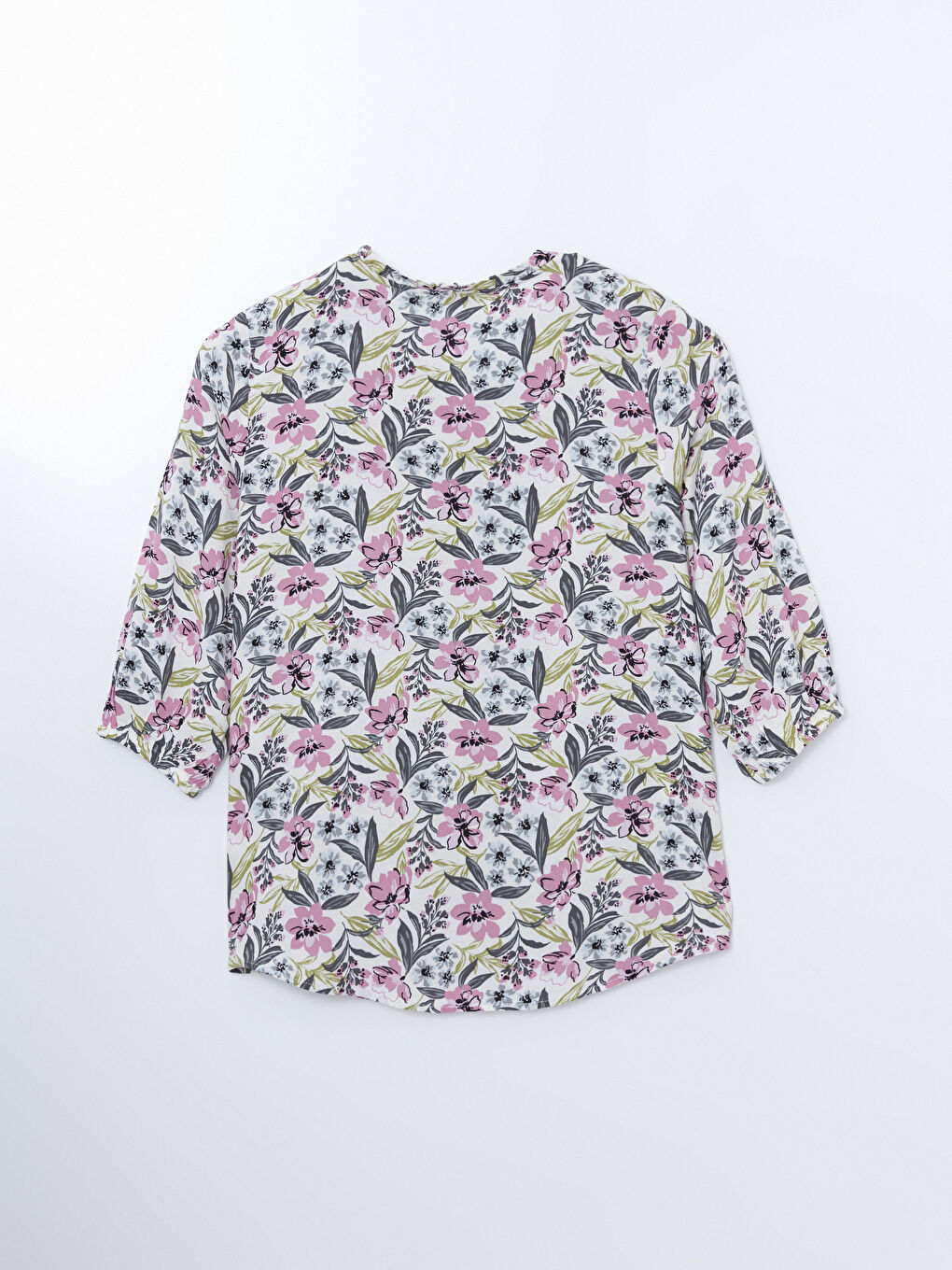 Notch Neck Patterned Women's Blouse -S57200Z8-LRA