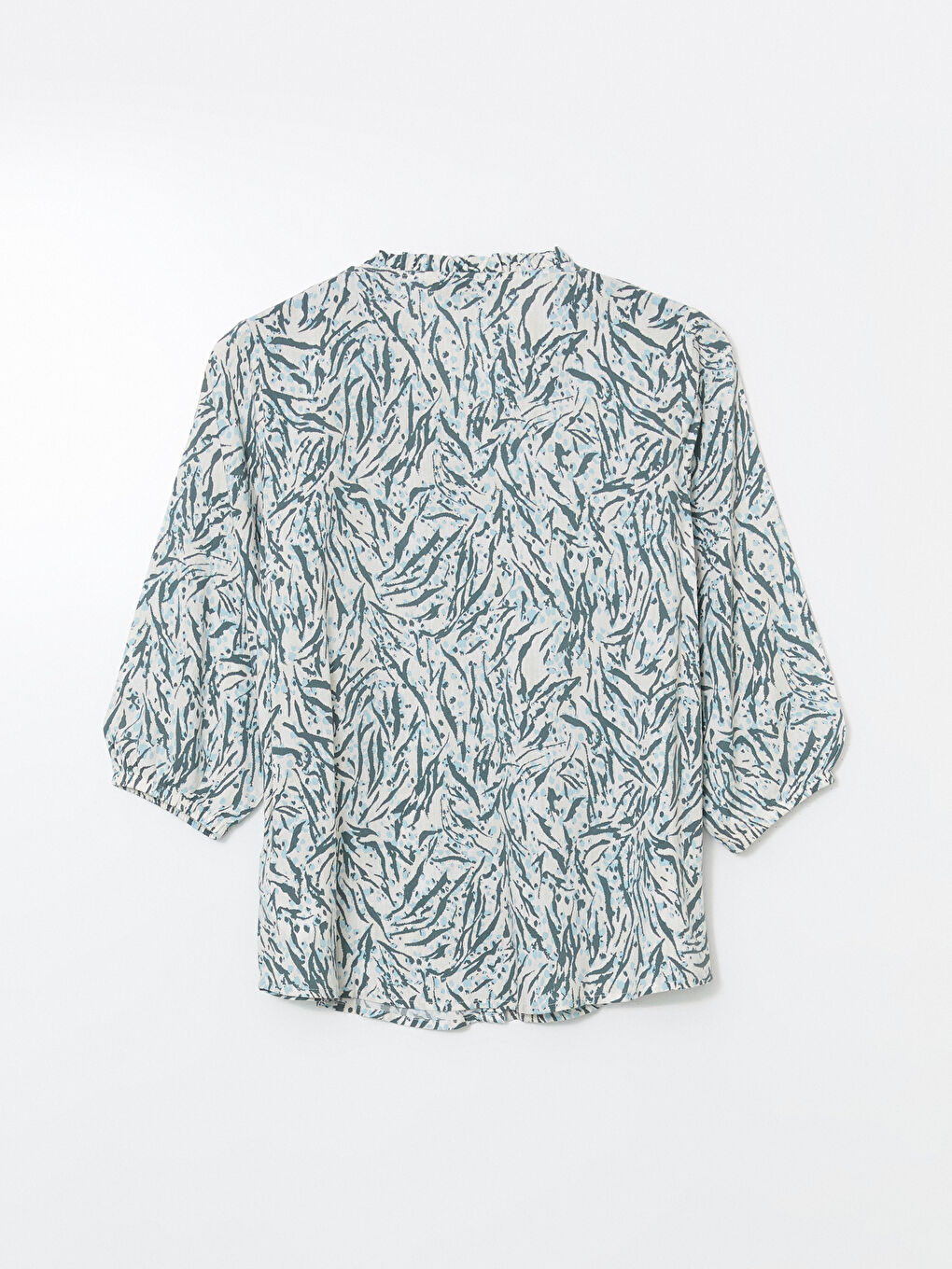 LCW Grace Kerbausschnitt Gemusterte Bluse -S57200Z8-LRK