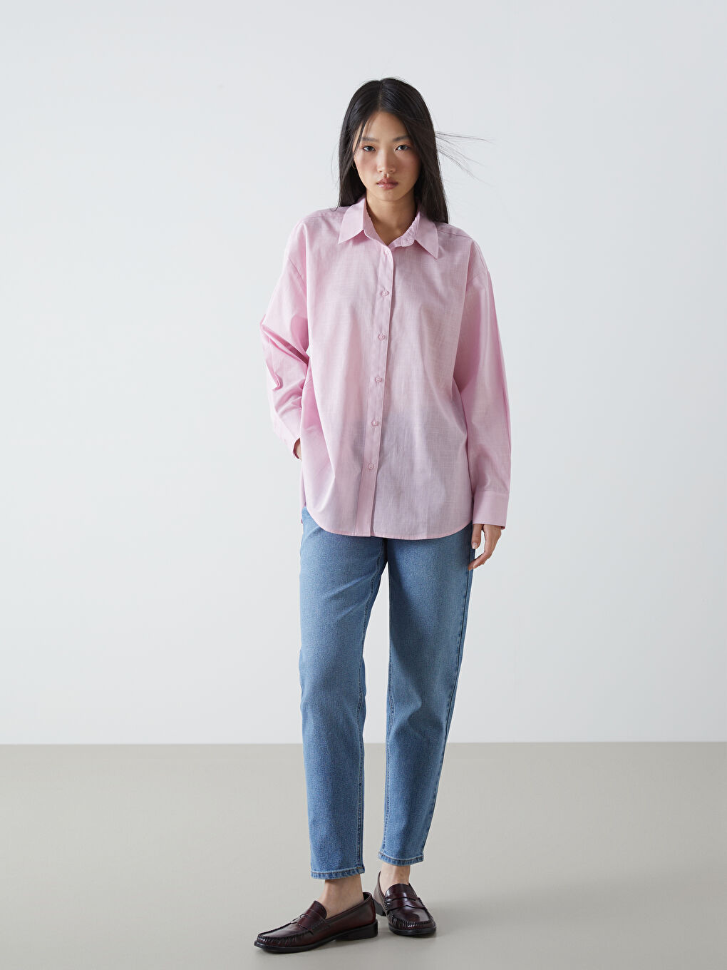Loose Fit Women's Shirt -S57204Z8-L2W