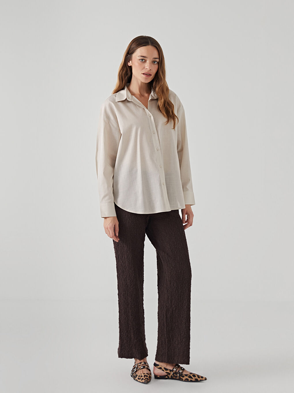 Oversize Women's Shirt -S57212Z8-K8X