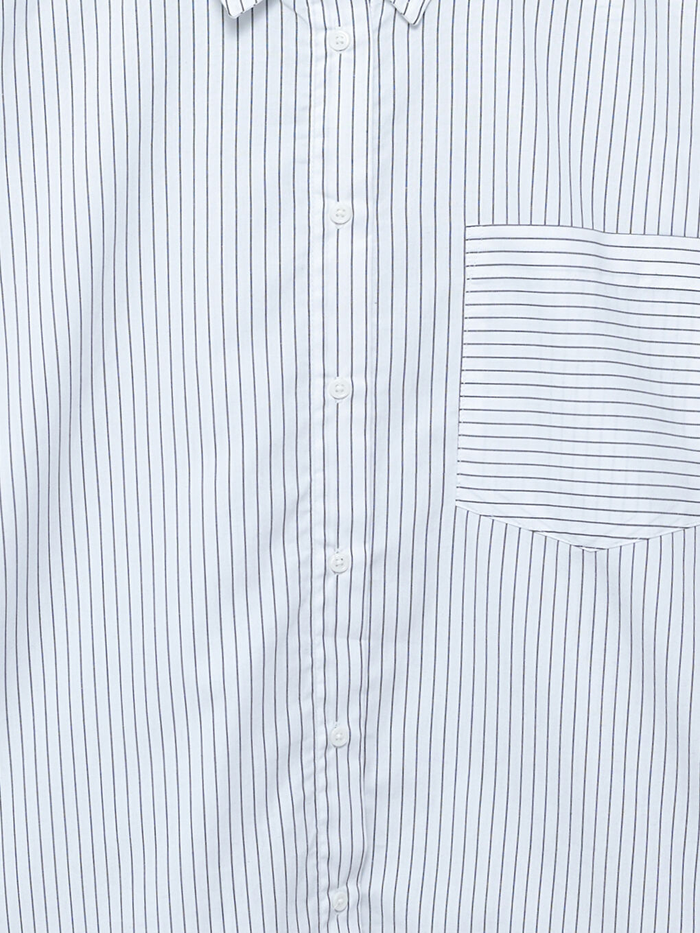 Striped Long Sleeve Oversize Women's Shirt -S57218Z8-LEG