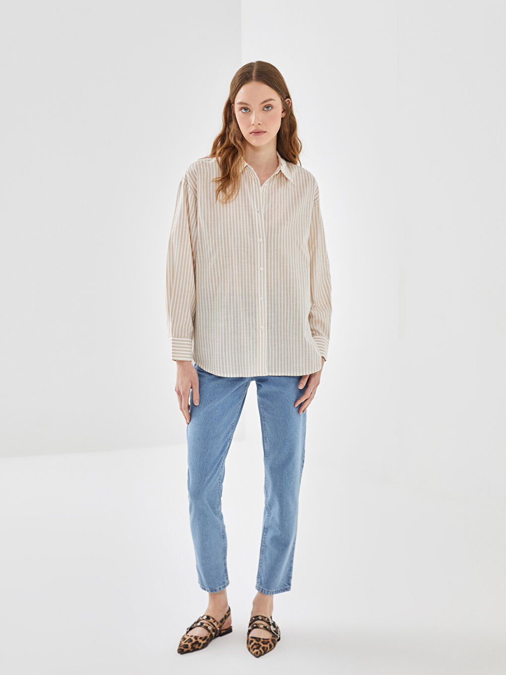 Striped Women's Shirt -S57219Z8-LE8