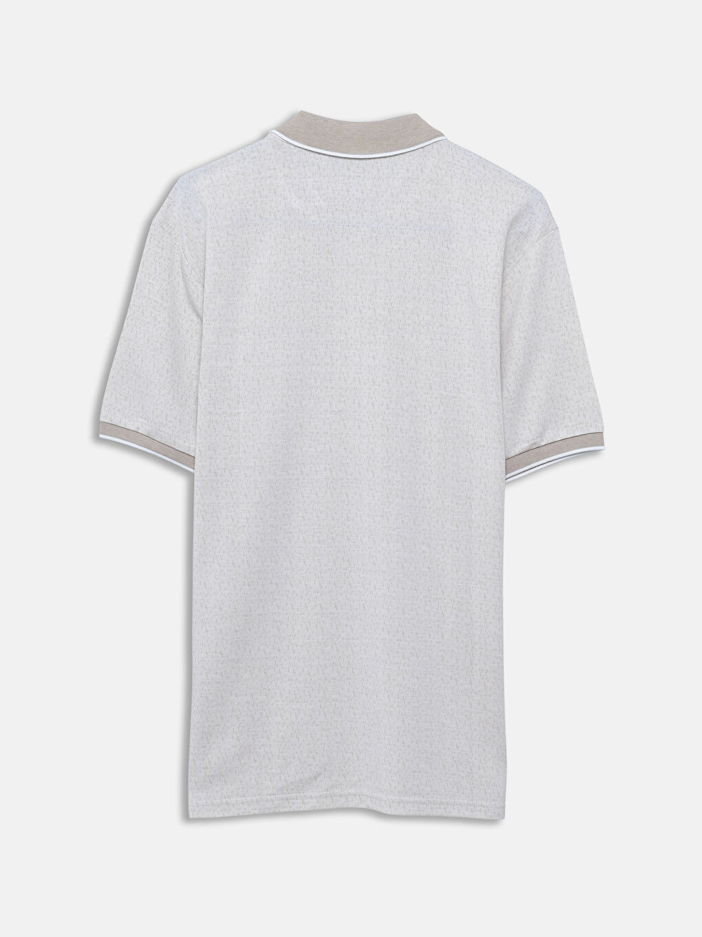 Polo Neck Plain Piped Men's T-Shirt -S57227Z8-MHK