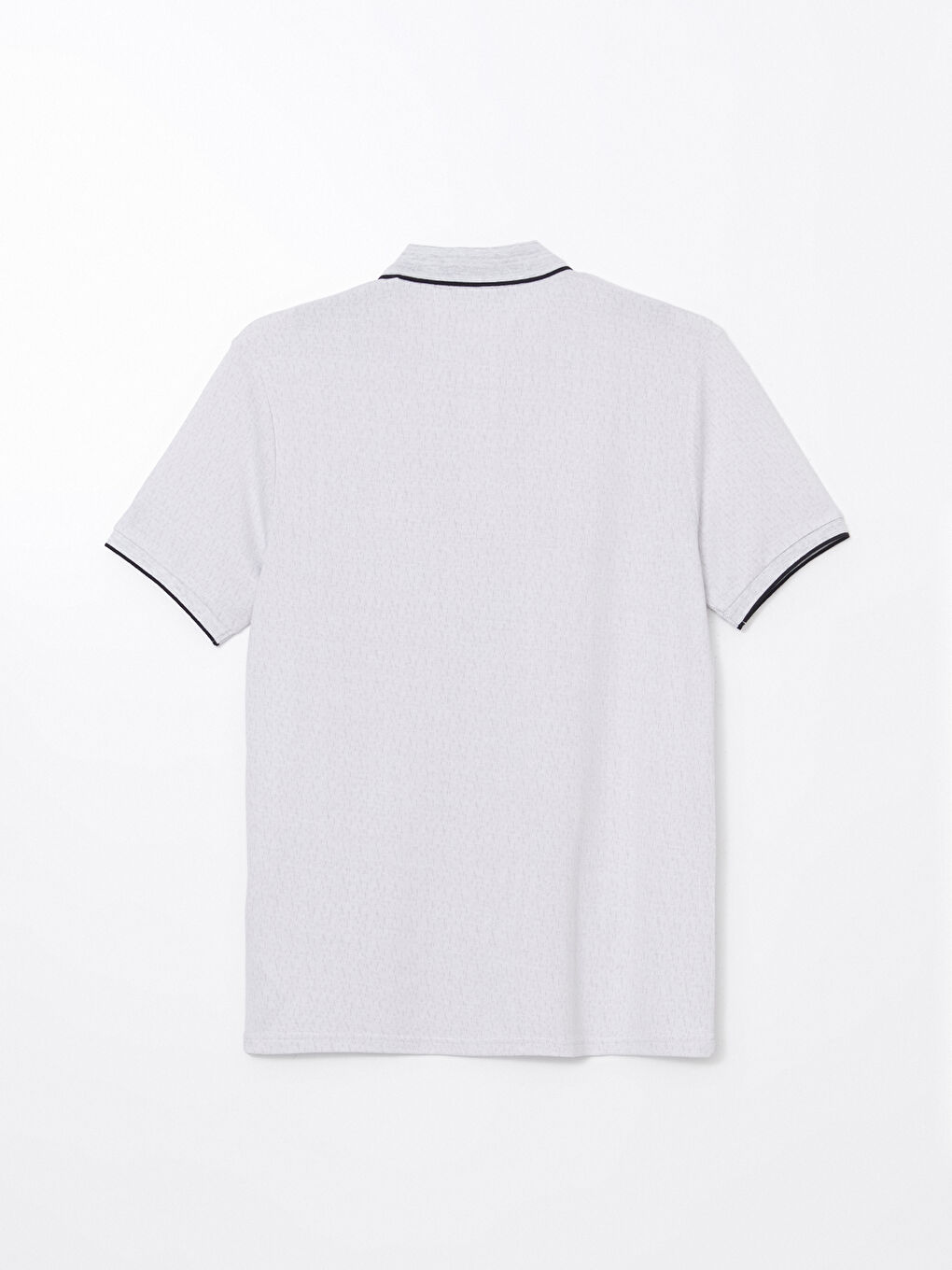 Polo Neck Plain Piped Men's T-Shirt -S57227Z8-MNG