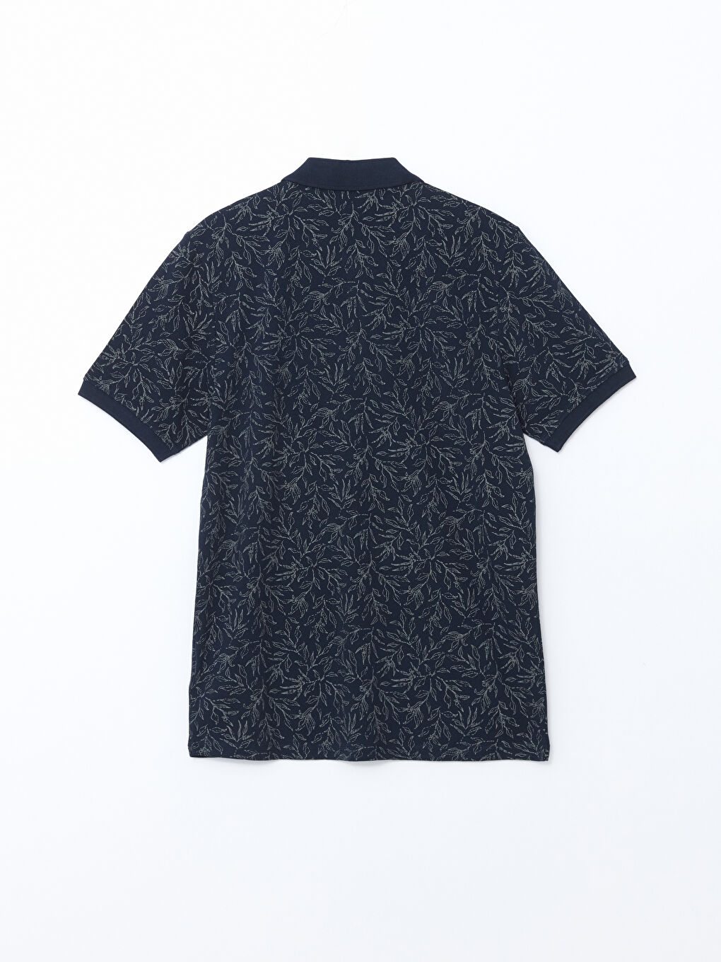 Polo Neck Short Sleeve Patterned Pique Men's T-Shirt -S57228Z8-LSJ