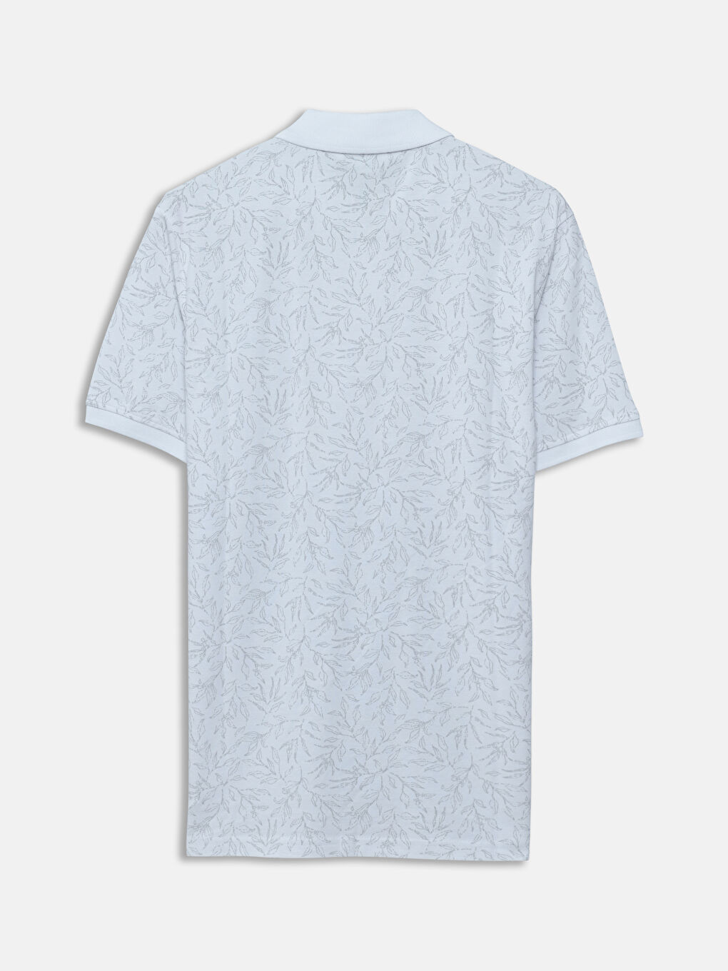 Polo Neck Short Sleeve Patterned Pique Men's T-Shirt -S57228Z8-LU7