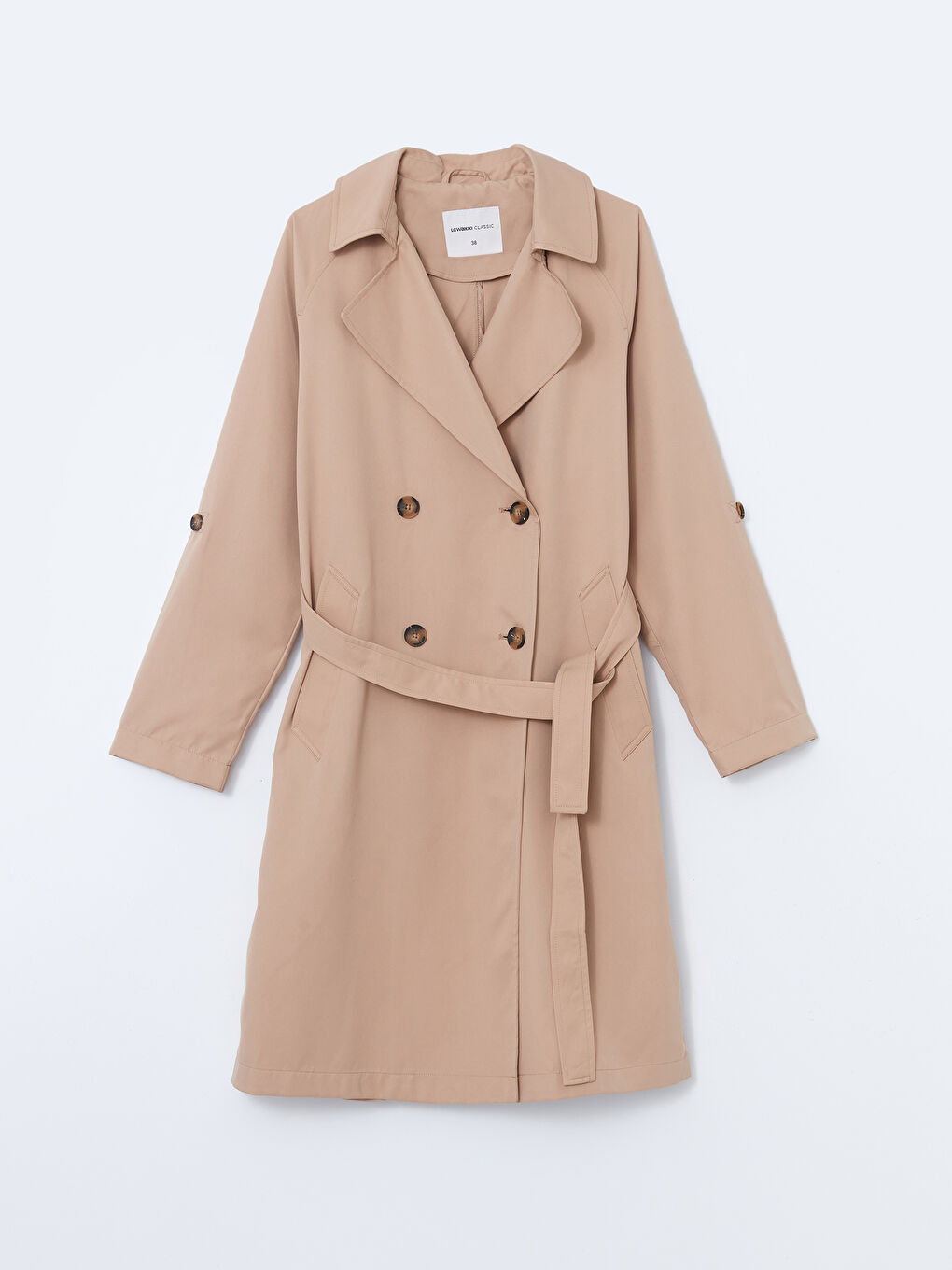 Jacket Neck Women's Trenchcoat -S57247Z8-KNF