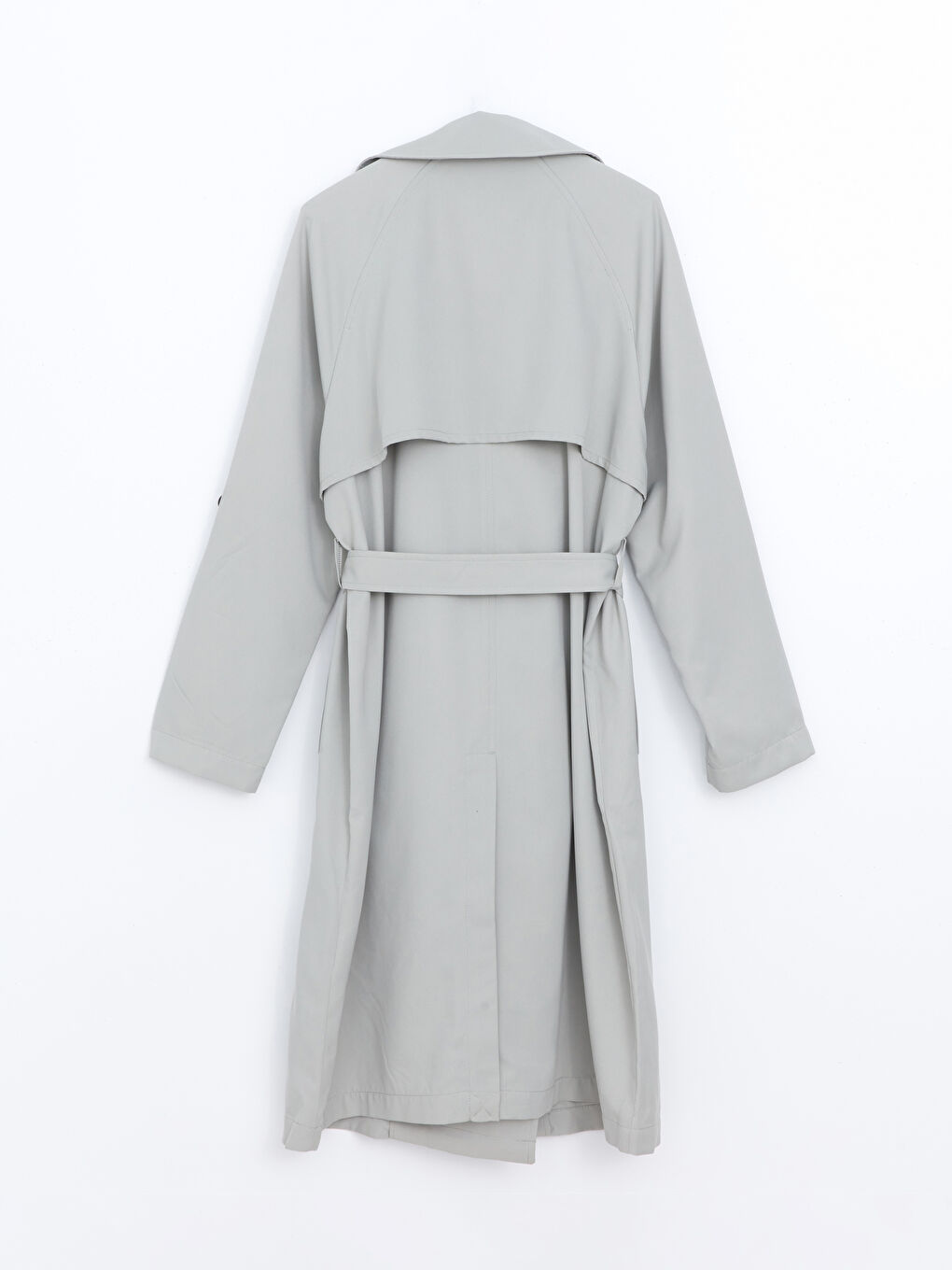Women's Jacket Collar Plain Trench Coat -S57248Z8-GLJ