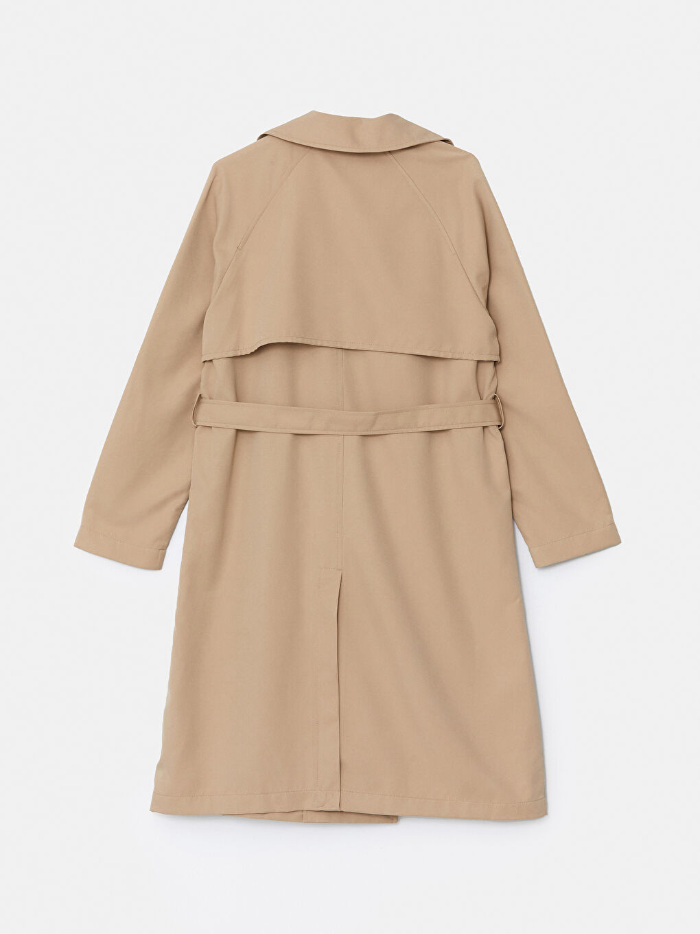 Women's Jacket Collar Plain Trench Coat -S57248Z8-KNF