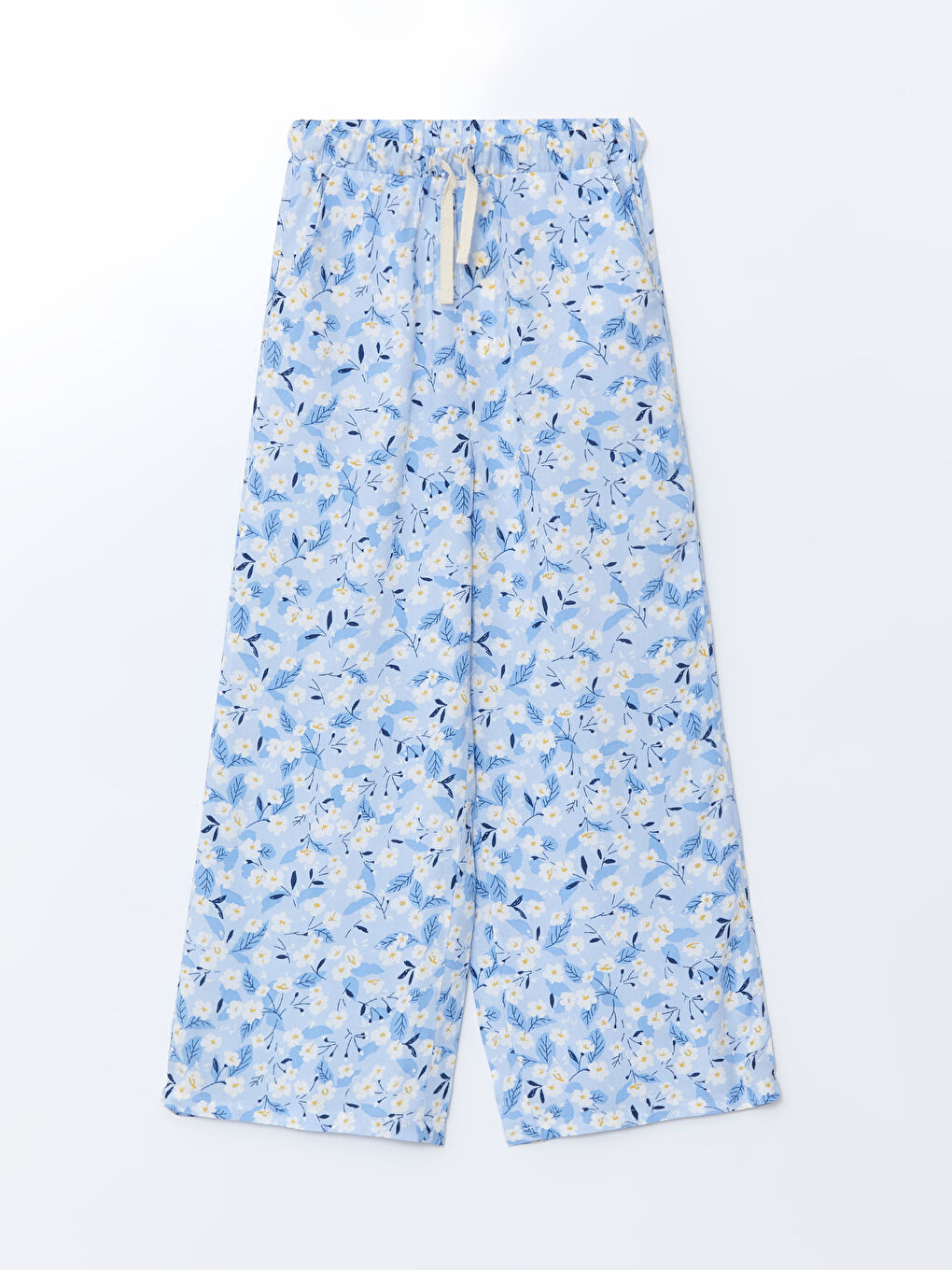 Elasticated Waist Floral Girls' Trousers -S57252Z4-LQK