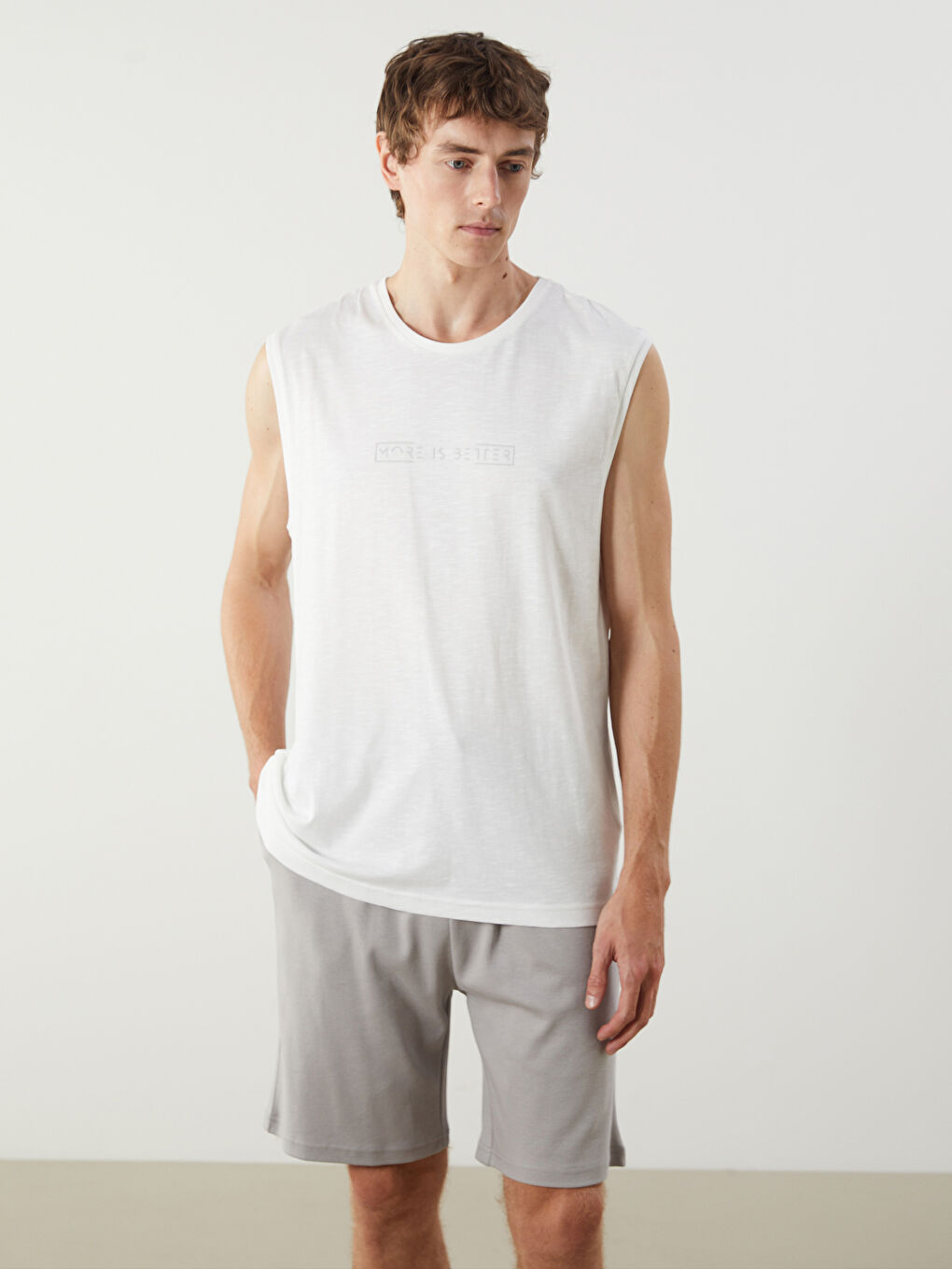 Crew Neck Printed Jersey Men's Pyjama Top -S57257Z8-FDU