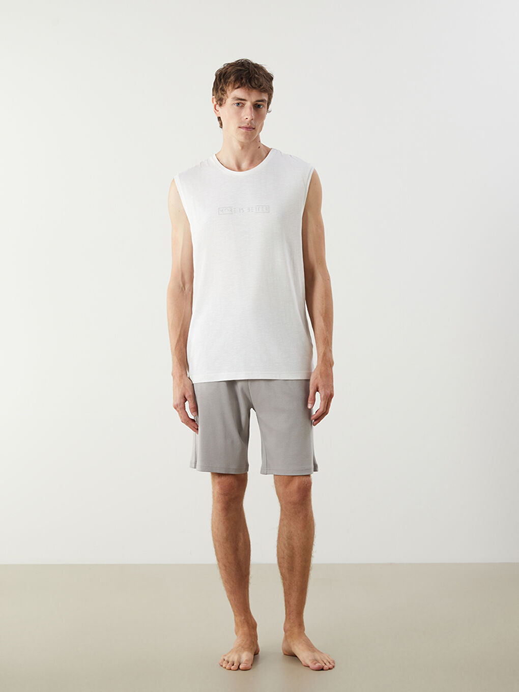 Crew Neck Printed Jersey Men's Pyjama Top -S57257Z8-FDU