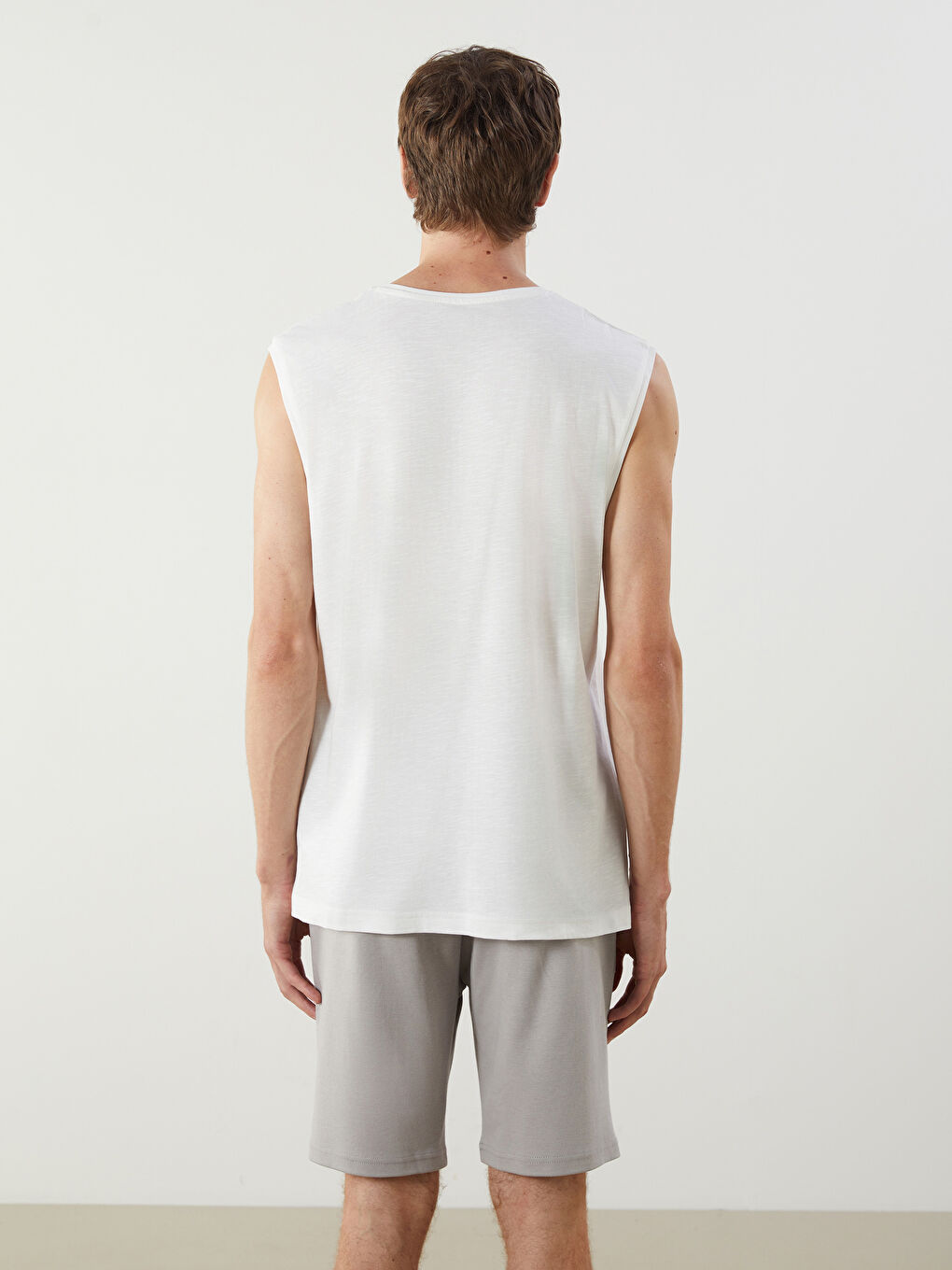 Crew Neck Printed Jersey Men's Pyjama Top -S57257Z8-FDU