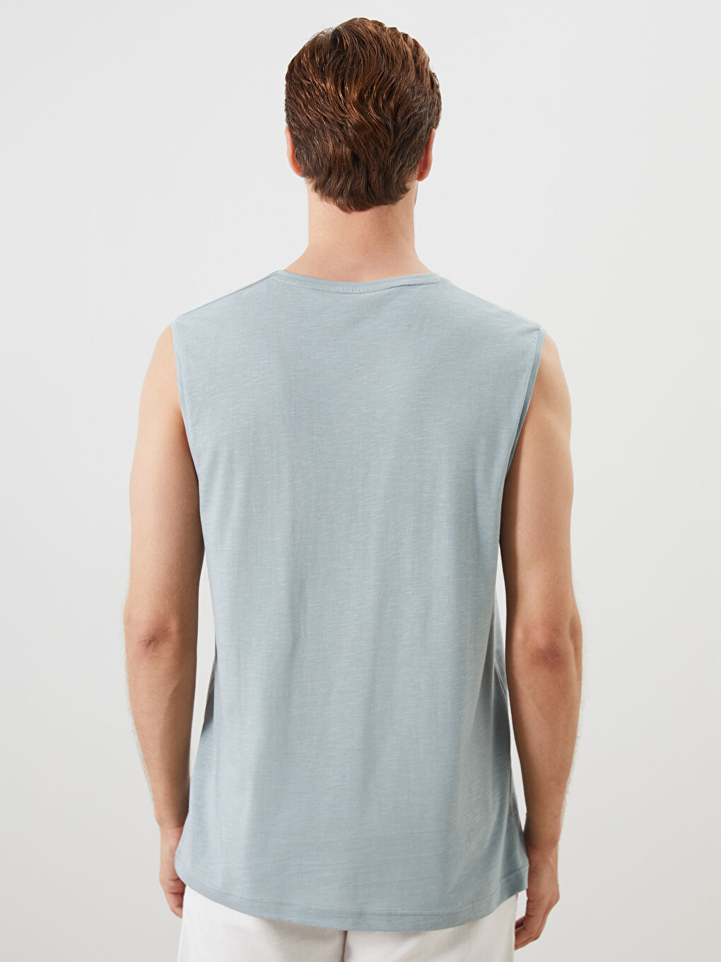 Crew Neck Printed Jersey Men's Pyjama Top -S57257Z8-GD2