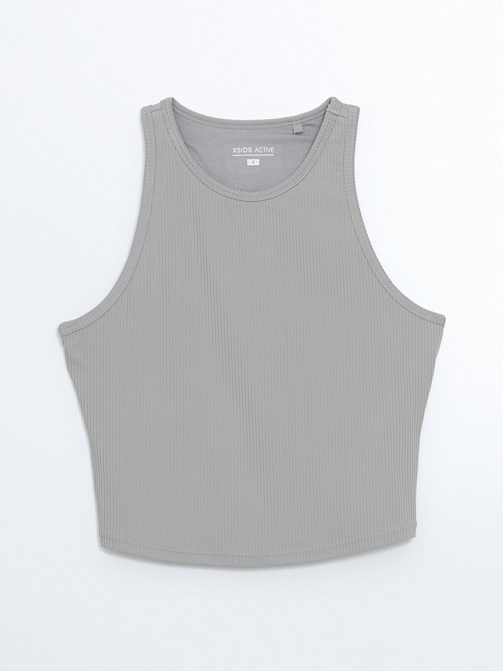 Crew Neck Crop Women's Athletic Tank Top -S57266Z8-QNB