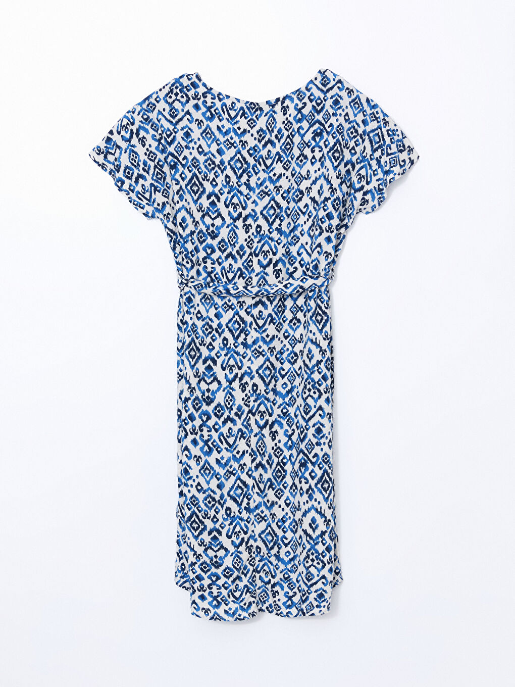 Crew Neck Patterned Women's Mini Dress -S57272Z8-LRA