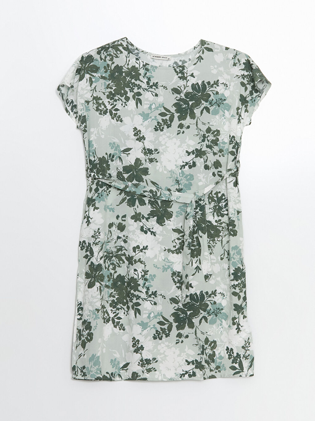 Crew Neck Floral Women's Mini Dress -S57272Z8-LRL