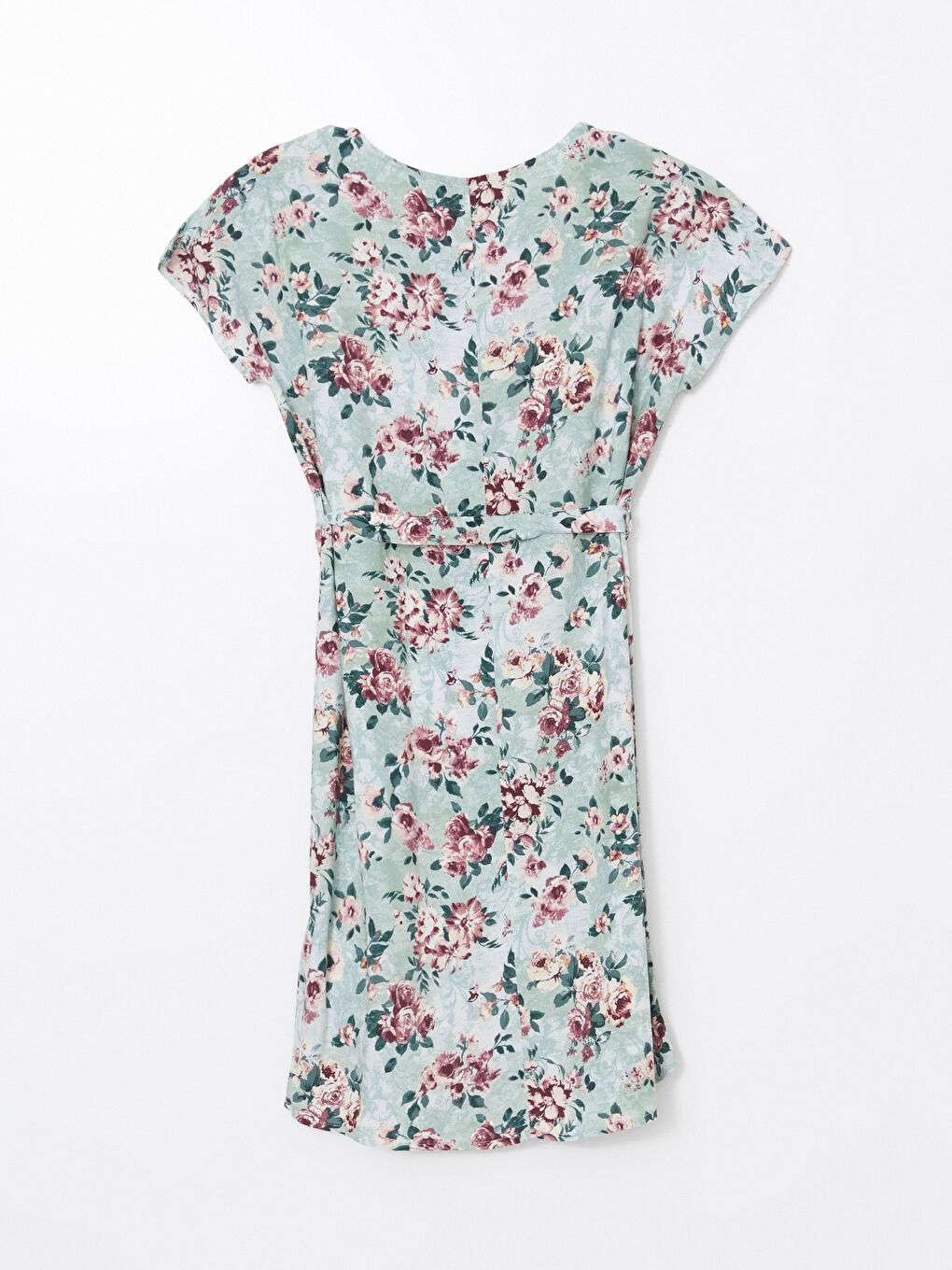 Crew Neck Floral Women's Mini Dress -S57272Z8-LRR