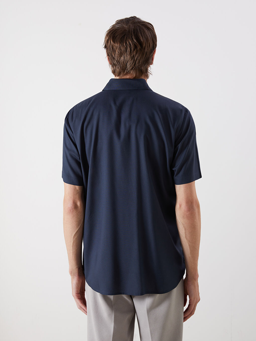 Regular Fit Viscose Men's Shirt -S57276Z8-RQK