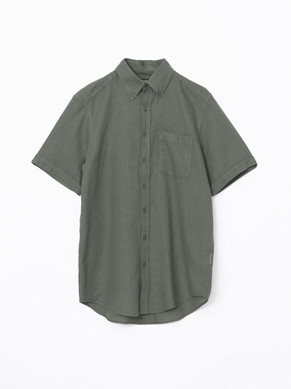 LCWAIKIKI Classic Regular Fit Short Sleeve Poplin Men's Shirt -S57316Z8-YRX