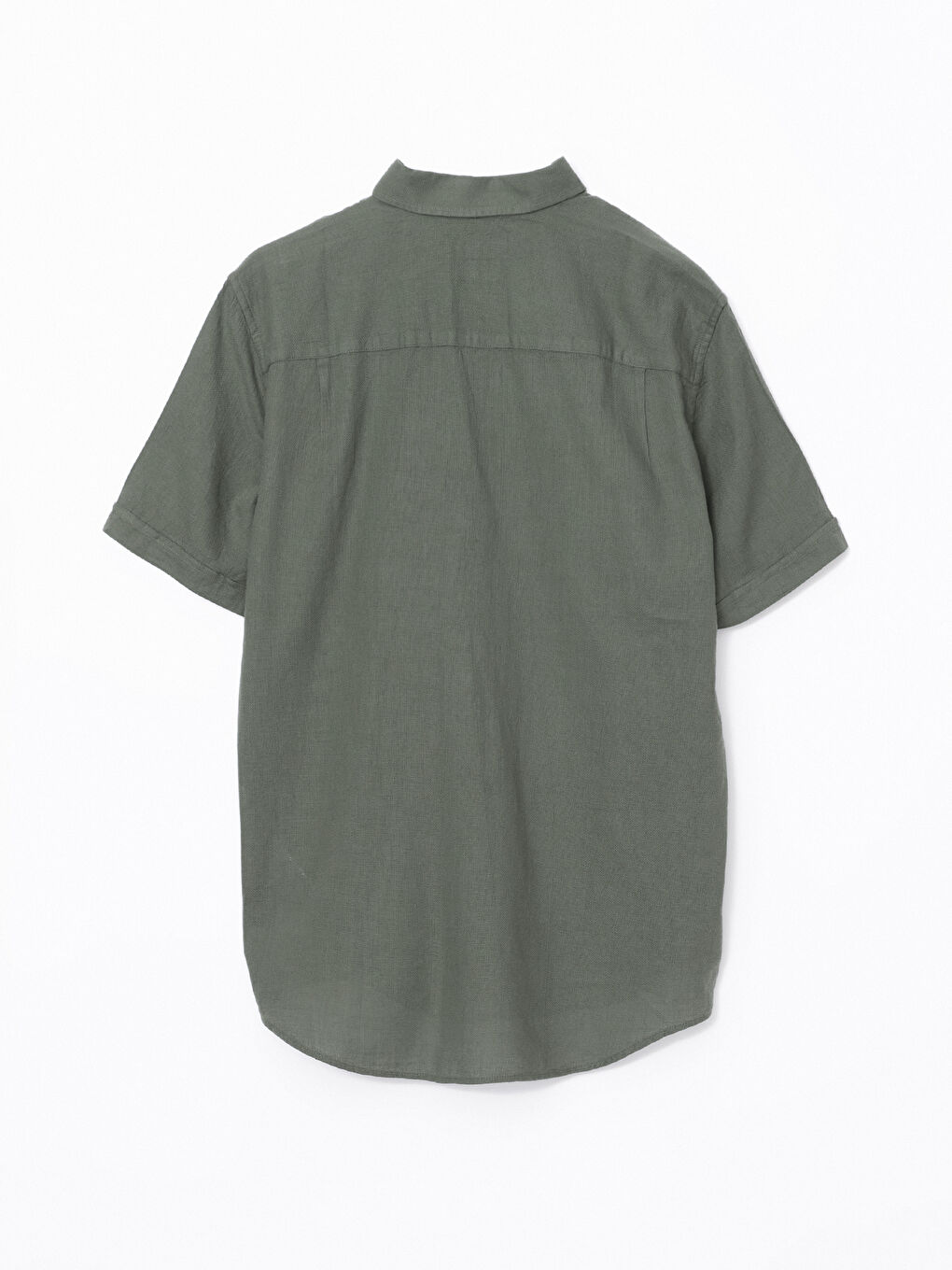 LCWAIKIKI Classic Regular Fit Short Sleeve Poplin Men's Shirt -S57316Z8-YRX