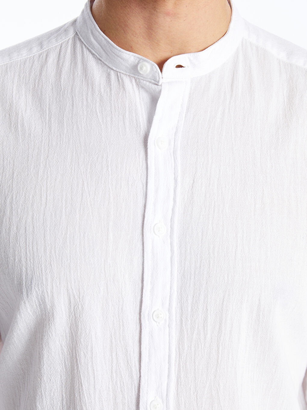 Regular Fit Crinkle Pleated Men's Shirt -S57317Z8-Q6K