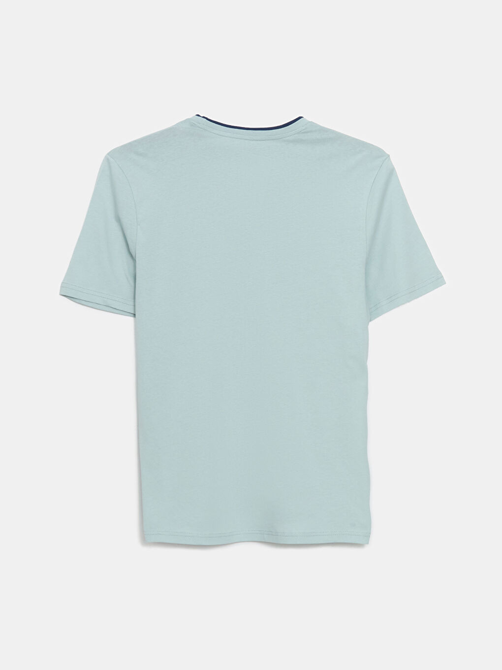 Crew Neck Short Sleeve Printed Combed Cotton Men's T-shirt -S57318Z8-G3L