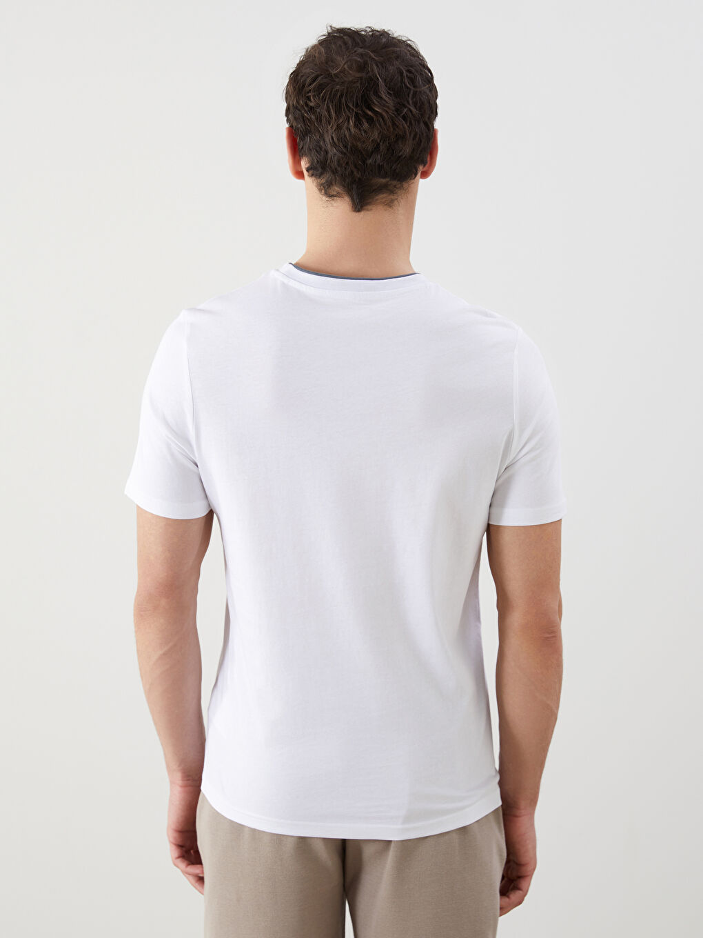 Crew Neck Printed Jersey Men's T-Shirt -S57319Z8-Q6K