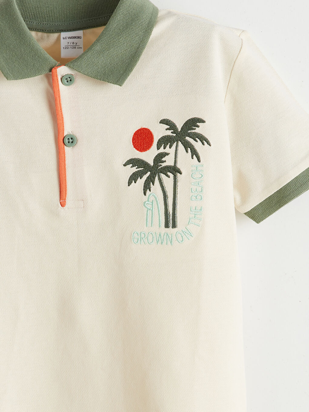 Polo Neck Embroidered Boys' T-Shirt and Shorts 2 Pack -S57335Z1-QVK