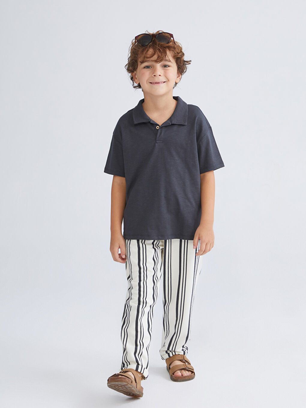 LCW Kids Ensemble T-Shirt Col Roulé et Pantalon Garçons, Lot de 2 -S57348Z1-HEF
