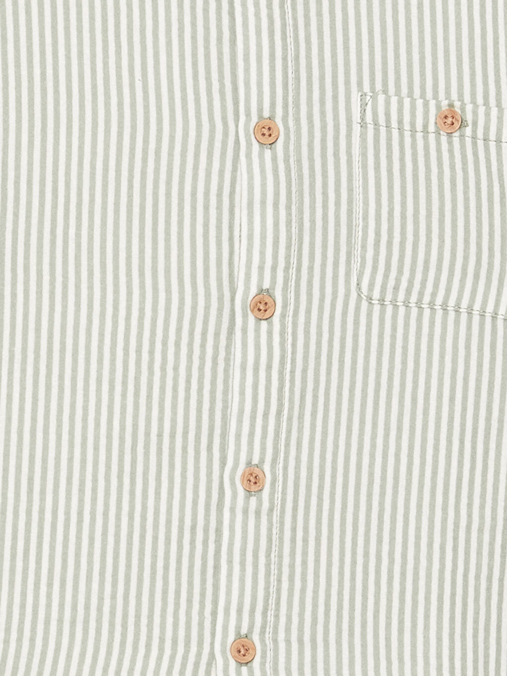 Ekru Bisiklet Yaka Çizgili Erkek Çocuk Gömlek-2