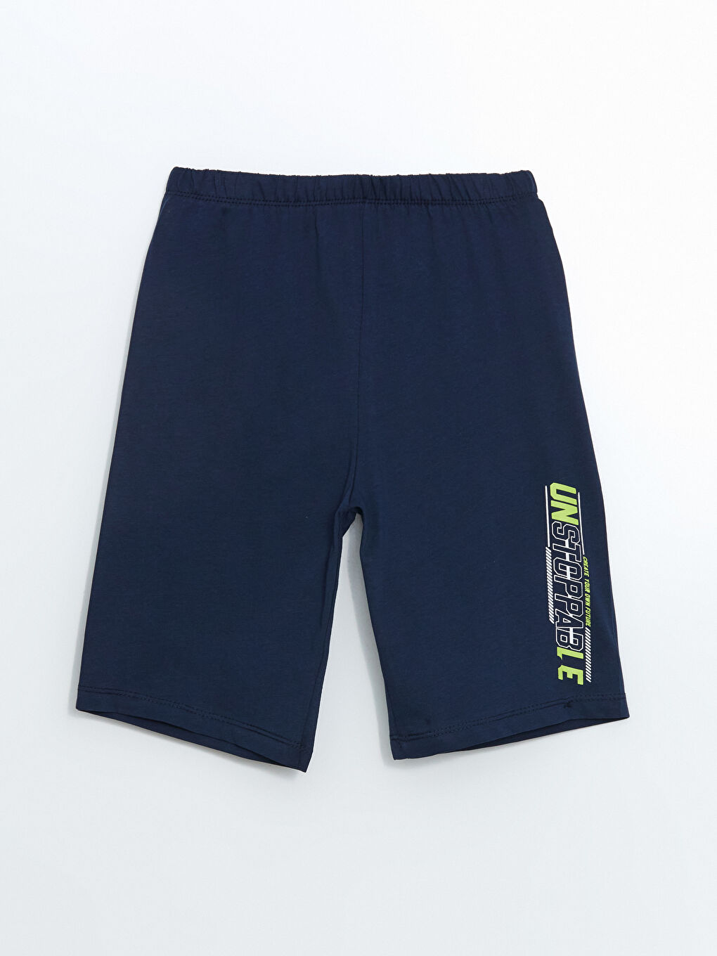 Lacivert Beli Lastikli Erkek Çocuk Pijama Şort