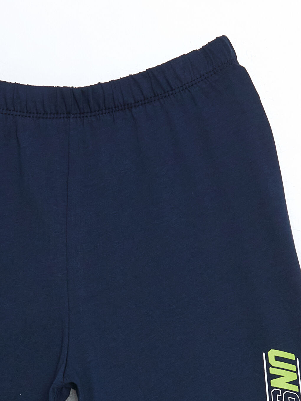 Lacivert Beli Lastikli Erkek Çocuk Pijama Şort-1